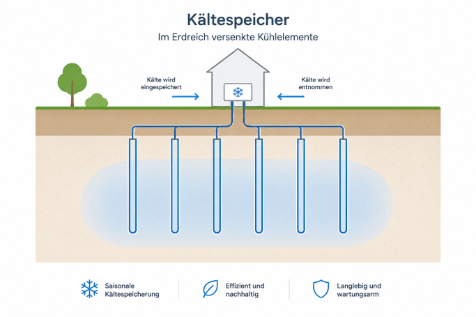 Unterirdischer Kältespeicher